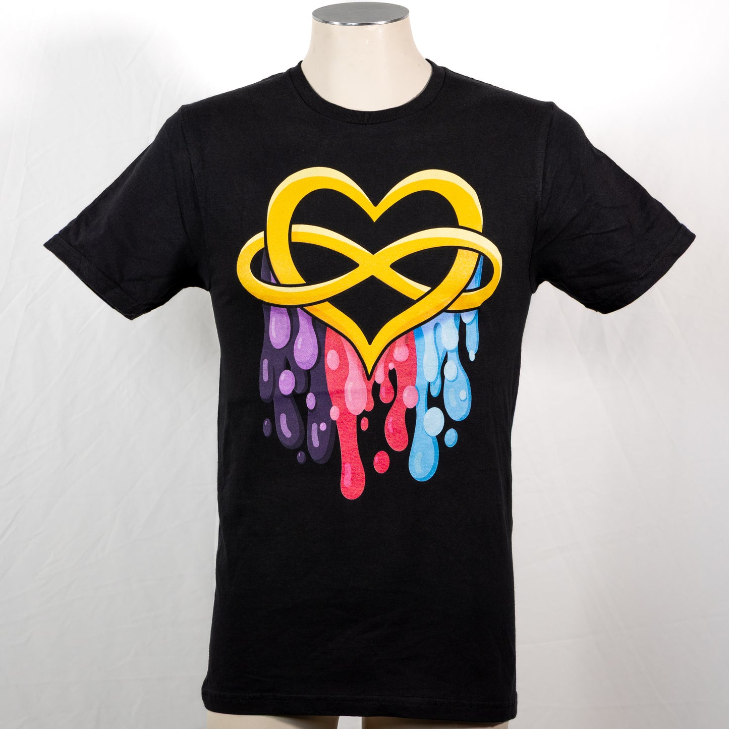 Polyamorous Pride T-shirt, heart, polyam, melting