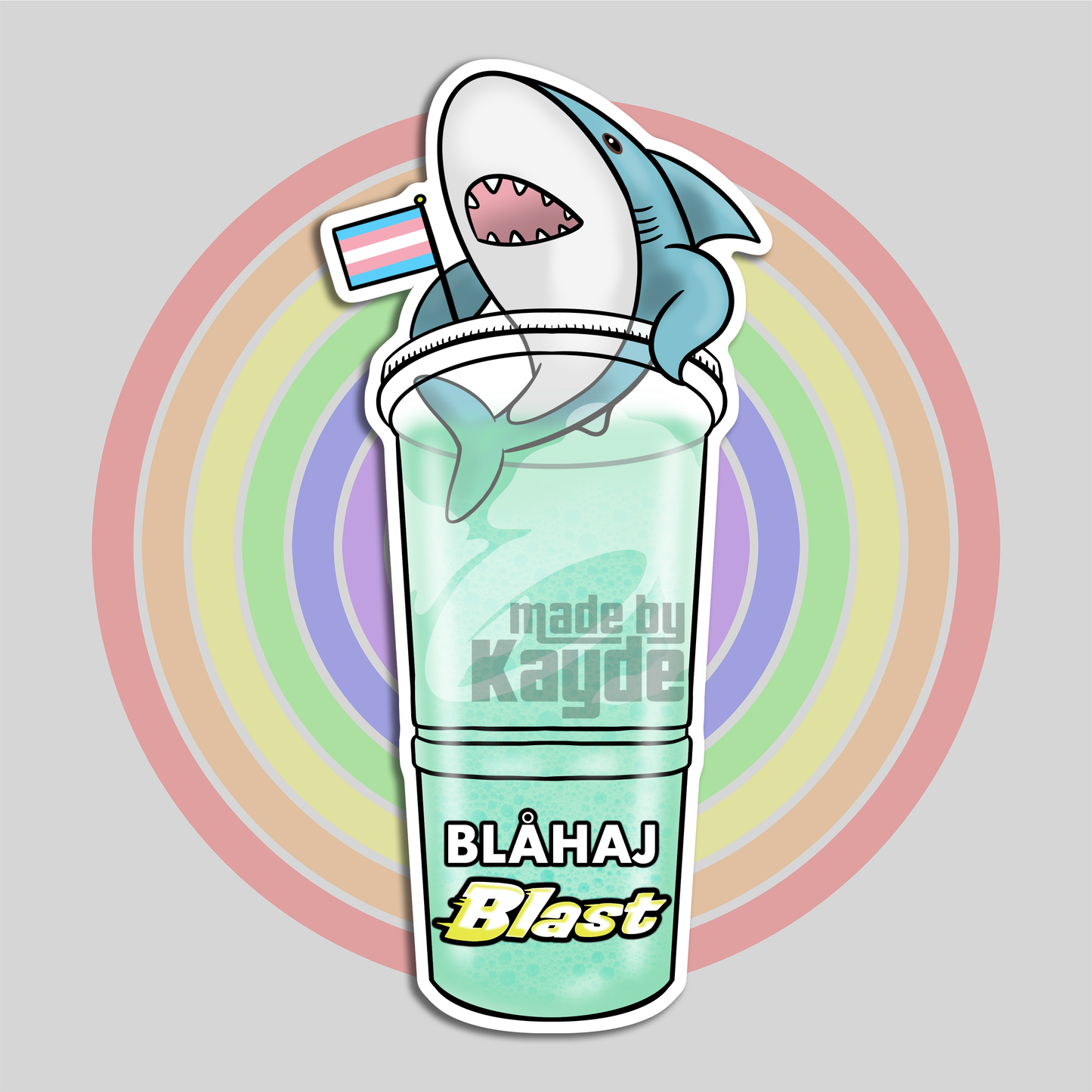 BLÅHAJ Blast Sticker