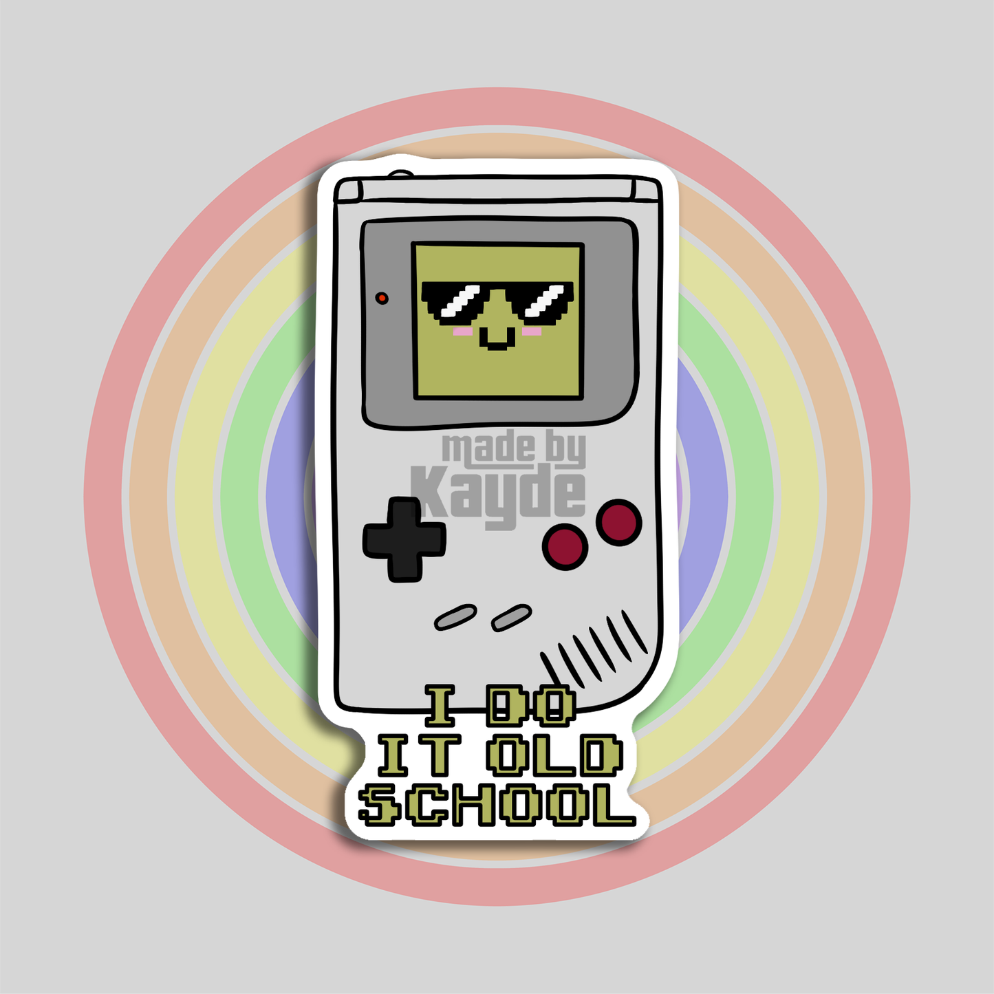 Old School Game Sticker