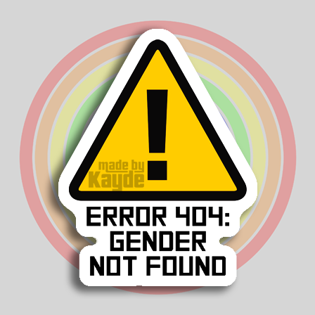 Gender Error Sticker