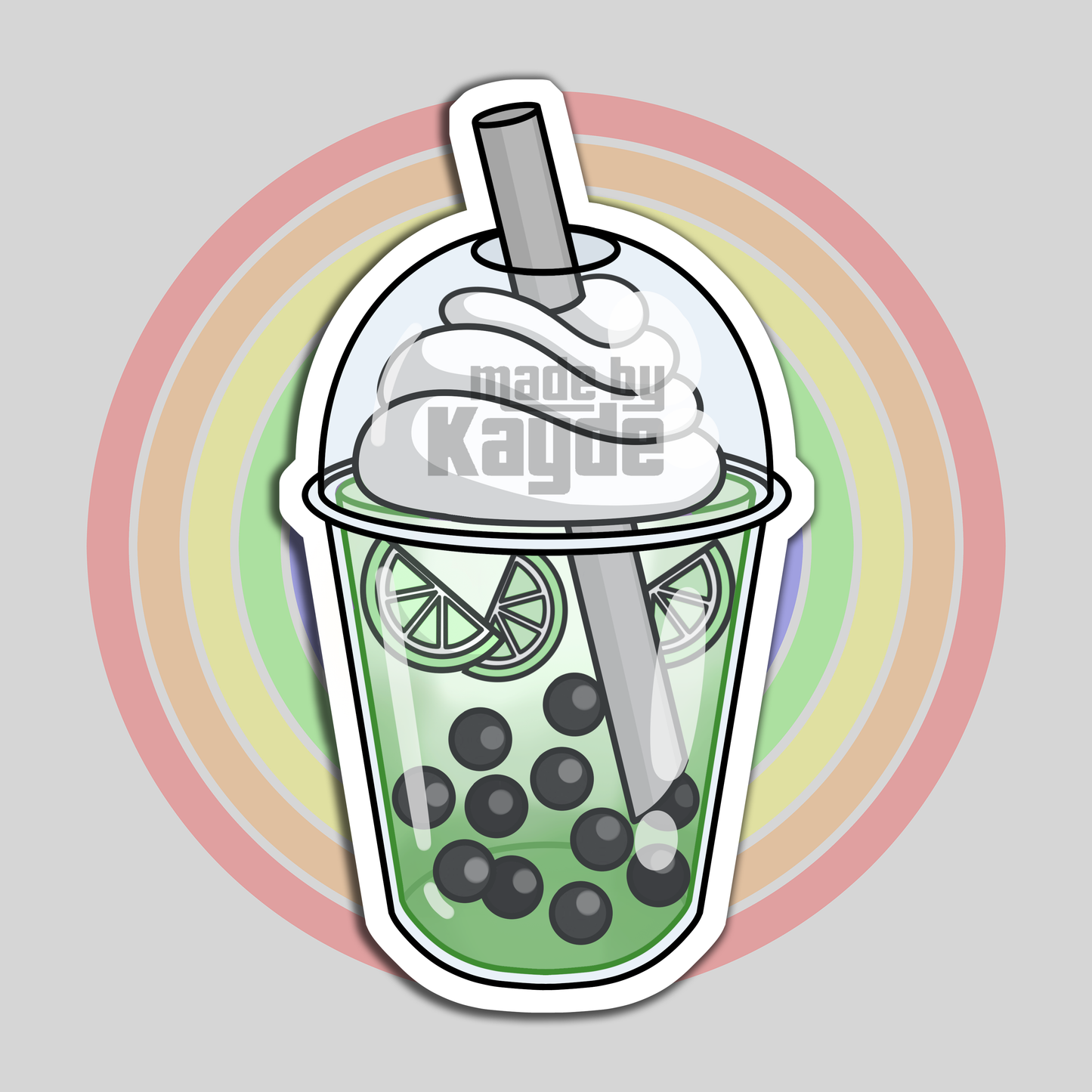 Limeade Boba Sticker