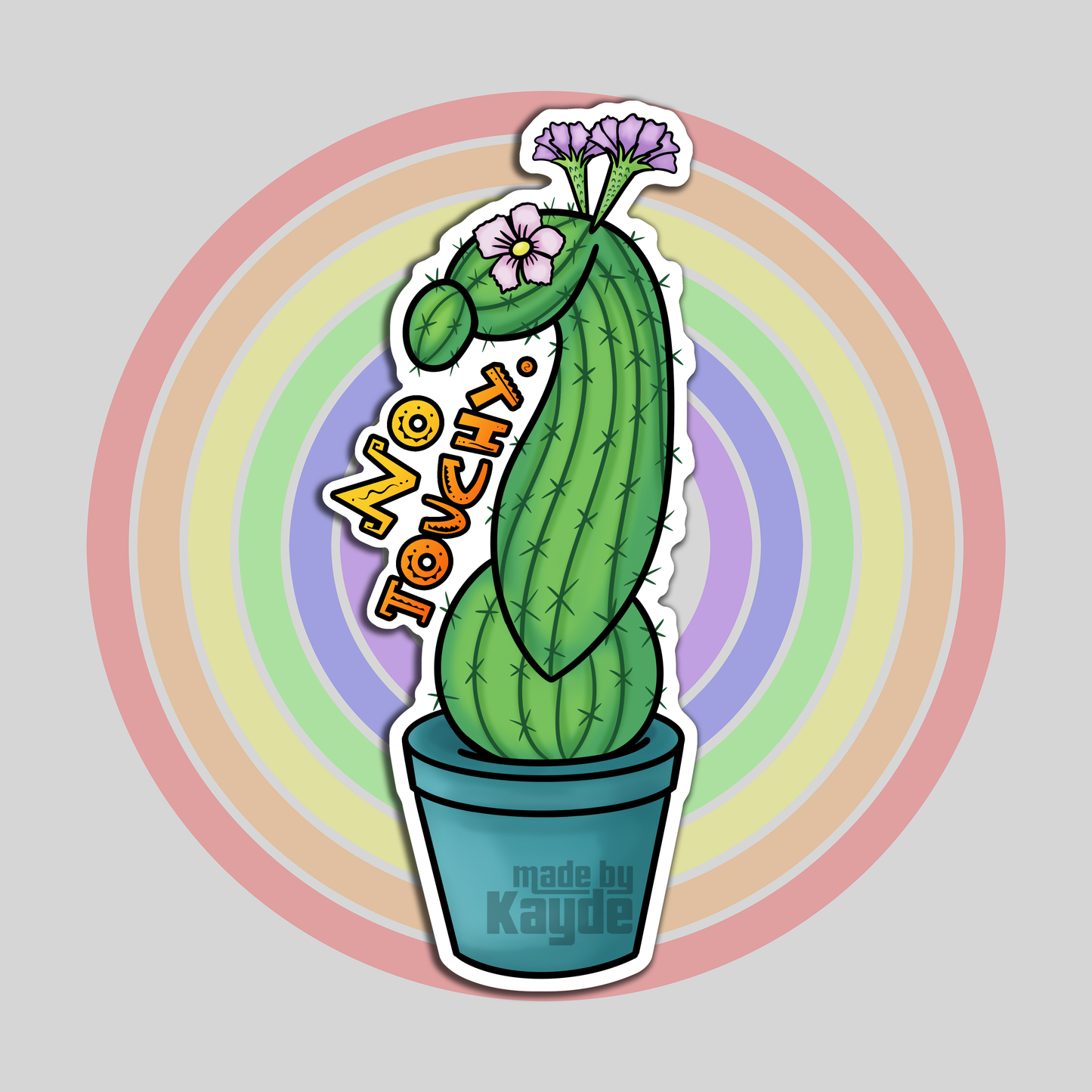 No Touchy Sticker
