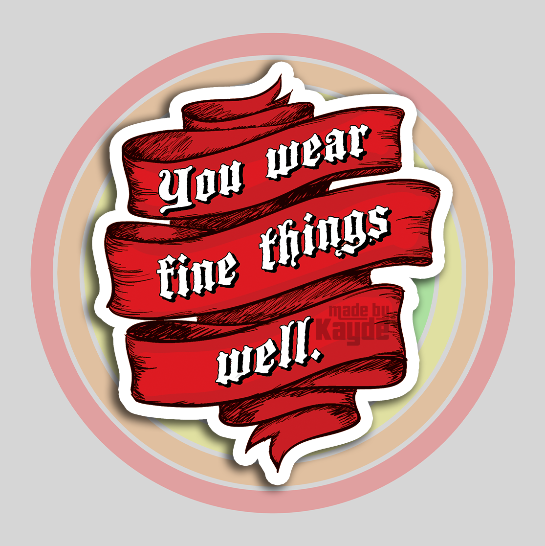 Pirate Fine Things Sticker