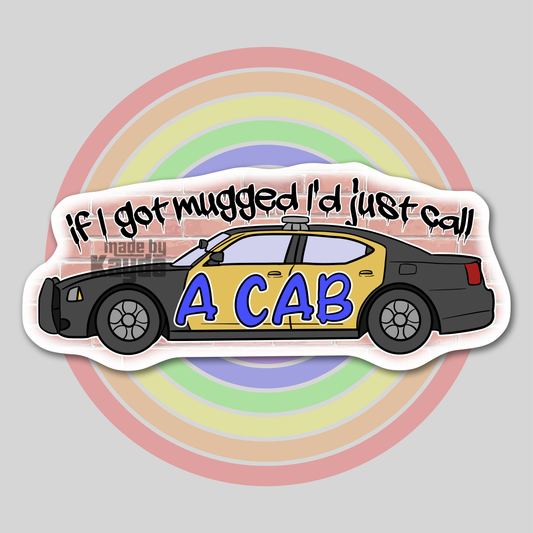 Call A Cab Sticker
