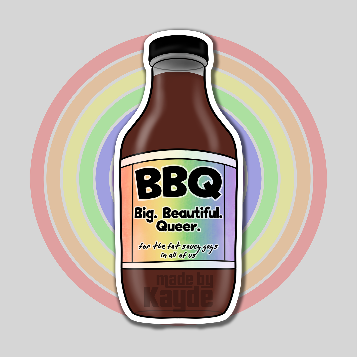 BBQ (Big Beautiful Queer) Sticker