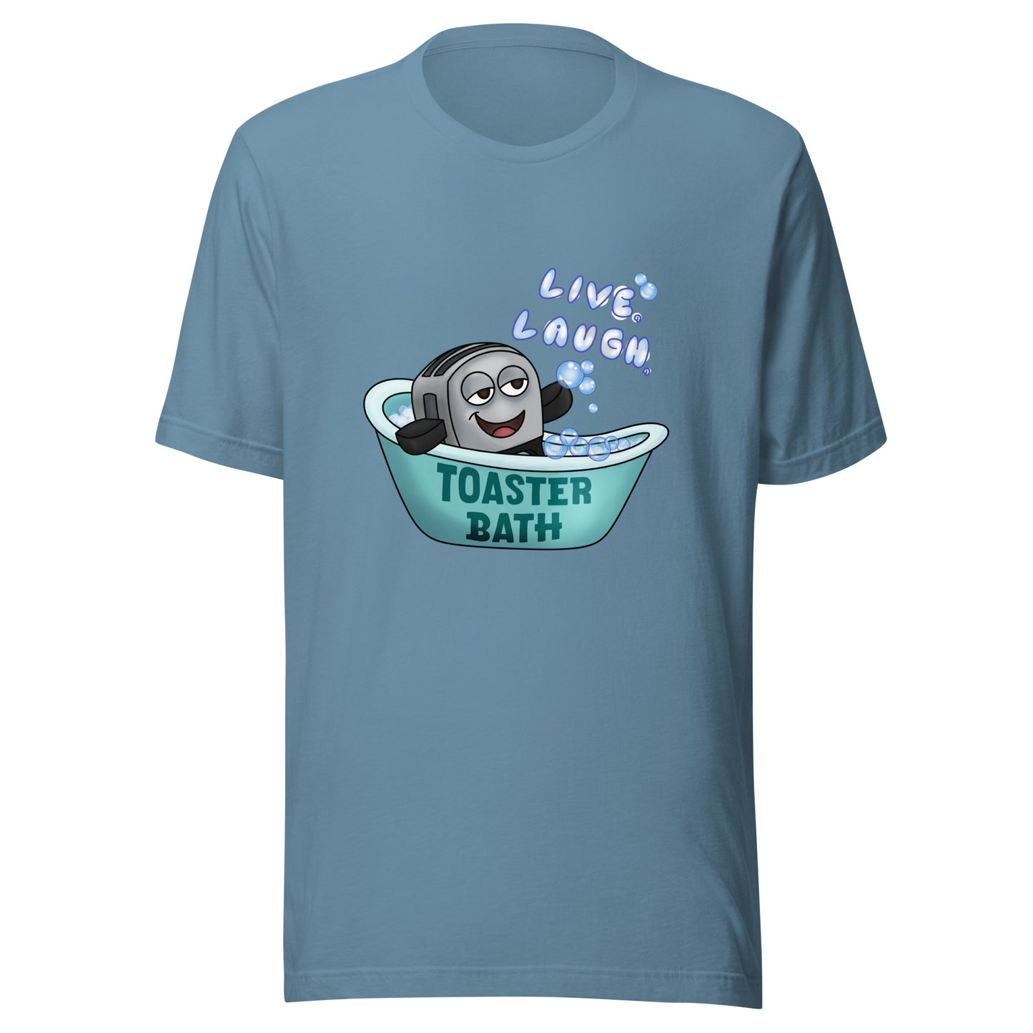 Live, Laugh, Toaster Bath Unisex t-shirt